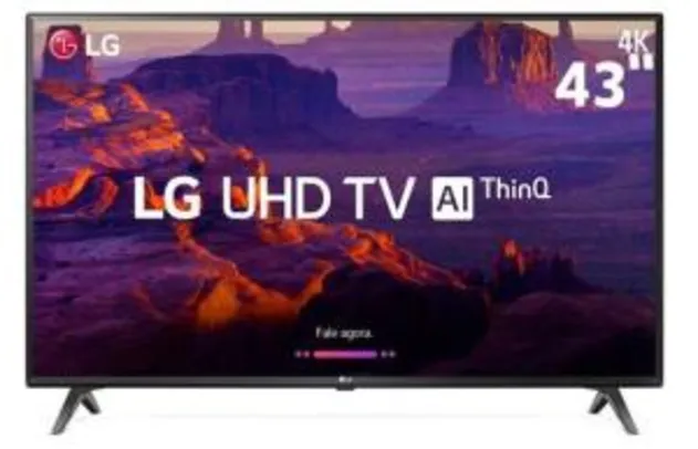 Smart TV LED 43" LG 43UK6310 Ultra HD 4K - R$ 1662