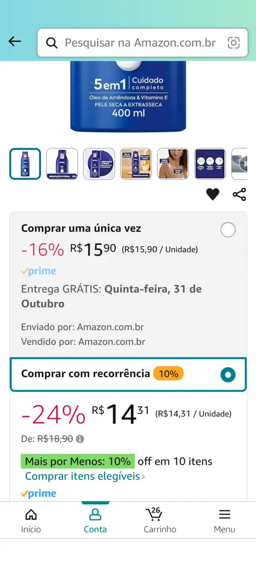 Imagem na descrição da promoção