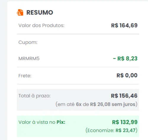 Imagem na descrição da promoção