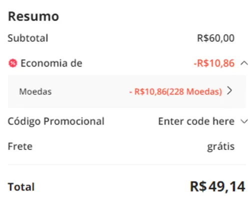 Imagem na descrição da promoção