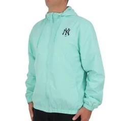 (APP) Jaqueta Corta-Vento MLB New York Yankees New Era Basic Sazonal Quad Masculina - Verde