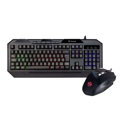 Kit Teclado e Mouse Gamer TGT Warfare IV, Rainbow, ABNT2, TGT-WARIV-01