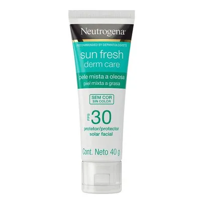 Protetor Solar Facial Neutrogena Sun Fresh Derm Care Sem Cor FPS30 40g