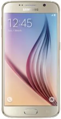 Smartphone Samsung Galaxy S6 Dourado 4G Tela 5.1" Android 5 Câmera 16Mp 32Gb 0- R$1143