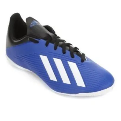 Saindo por R$ 110: Chuteira Futsal Adidas X 19 4 IN - Azul | Pelando