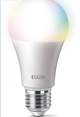 (PRIME) Smart Lâmpada Led Colors, 10w Bivolt Wi-FI - Elgin, compatível com Alexa | R$60