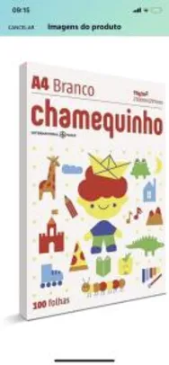 [Prime] Chamequinho Papel Sulfite, A4, 75 g, Branco, 100 folhas