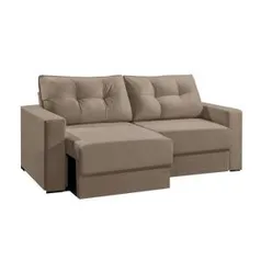 Sofá 3 Lugares Retrátil Lubeck Suede Bege 180 cm R$ 534