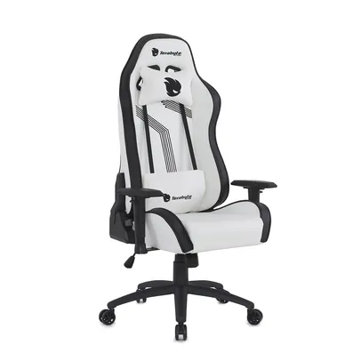 Cadeira Gamer Terabyte Razor, Reclinável, Suporta até 150kg, Branco e Preto