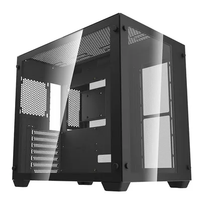 Gabinete Gamer Aigo DarkFlash C285, Lateral de Vidro, Preto, C285-BK