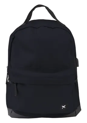 Mochila Unissex Com Zíper - Preto