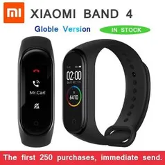 Mi Band 4 versão global com display AMOLED - R$135