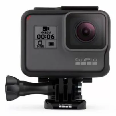 Câmera Digital GoPro Hero 6 Black 12MP com Gravações em 4K60 À Prova D`Água por R$ 1571