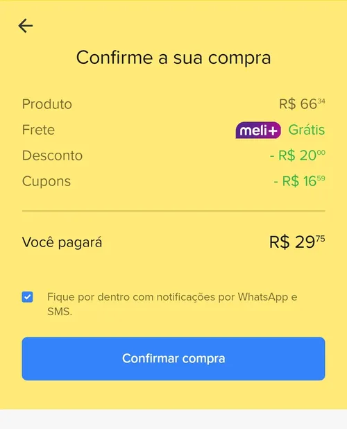 Imagem na descrição da promoção