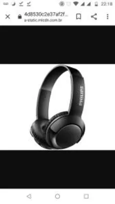 Headphone Bluetooth Philips Bass+ SHL3075WT/00 - com Microfone Preto R$: 129,90