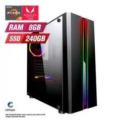 [R$1368 com Ame] PC Gamer AMD Ryzen 3 3200G 8GB SSD 240GB CertoX Stream 6122 - R$1520