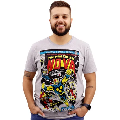 Camiseta Masculina Nova Marvel