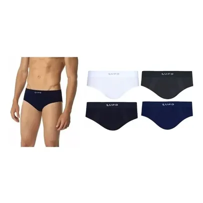 Cuecas Lupo Slip 681 Sortidas Sem Costura Modal [R$ 115]