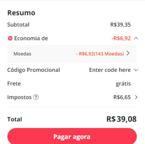 Imagem na descrição da promoção