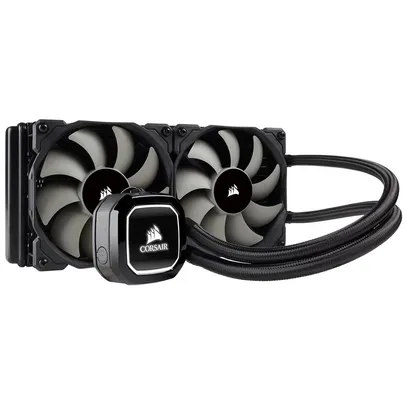 Water Cooler Corsair H100X Hydro Series, 240mm, LED Branco - CW-9060040-WW