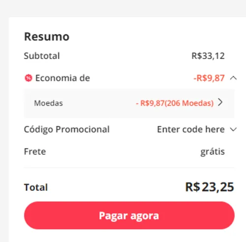 Imagem na descrição da promoção