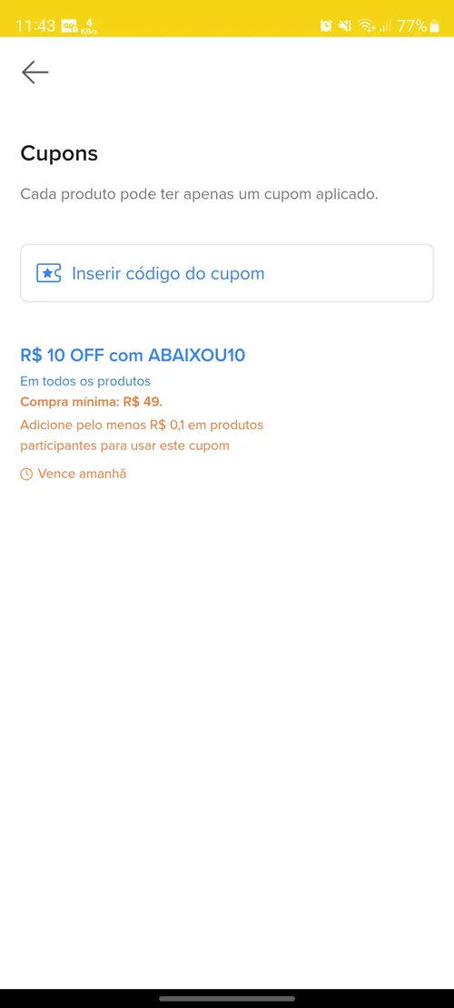 Imagen na descrição da promoção