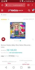 Boneca Hasbro Baby Alive Adoro Macarrão - Loira - R$ 139