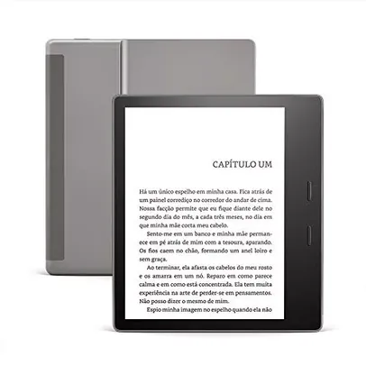 Kindle Oasis 8GB - Com tela de 7 e botões para troca de páginas - Cor Grafite