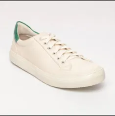 Tênis com recortes texturizados - off white e verde - Steve Madden