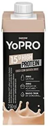 [Prime] [5 Unidades] Bebida Láctea com 15g de proteína Côco e Batata Doce YoPRO 250ml