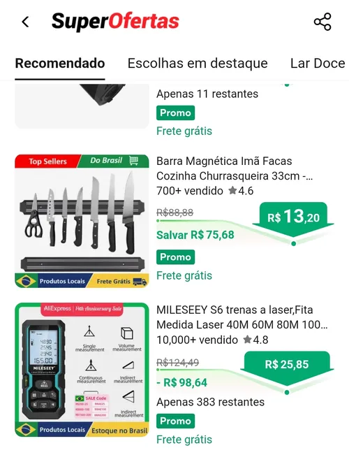 Imagem na descrição da promoção