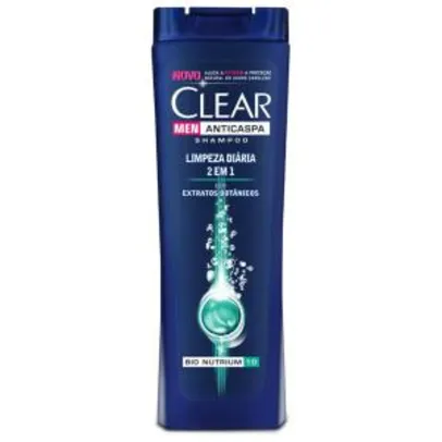[3 unidades] Shampoo Clear Limpeza Diária 2 Em 1 200ml | R$ 31