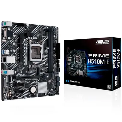 Placa Mãe Asus Prime H510M-E, Intel LGA 1200, Micro ATX, DDR4, VGA/HDM