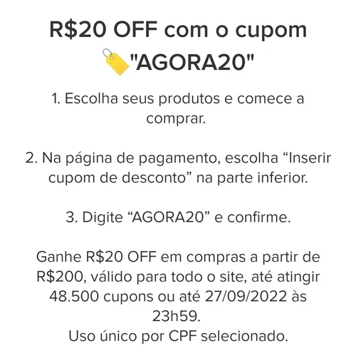 Imagem na descrição da promoção