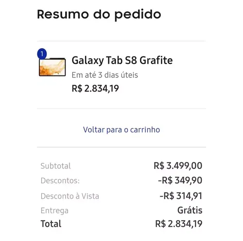 Imagem na descrição da promoção