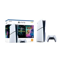 [APP] Console Sony PlayStation 5 Slim, Branco + 2 Jogos