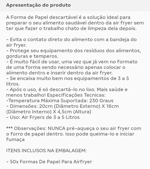 Imagem na descrição da promoção