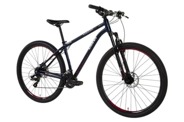 Bicicleta Caloi Vulcan HDS Azul | Câmbios e Cubos Shimano TX 24v, Freio a Disco Hidráulico