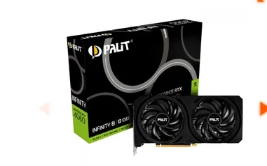 Placa de Vídeo Palit NVIDIA GeForce RTX 4060 Infinity 2, 8GB, GDDR6, DLSS, Ray Tracing, NE64060019P1-1070L