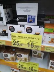 [Carrefour LJ Física] Cápsulas Dolce Gusto levando 4 sai por R$19 cada caixa