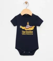 Body Infantil com Silk The Beatles Yellow Submarino - 9-12m