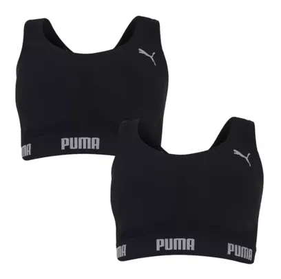 Top Fitness sem Costura Bodywear Puma com 2 Unidades - G e EX Adulto