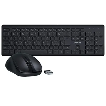 Combo Teclado e Mouse CSI50 Sem Fio Preto Intelbras