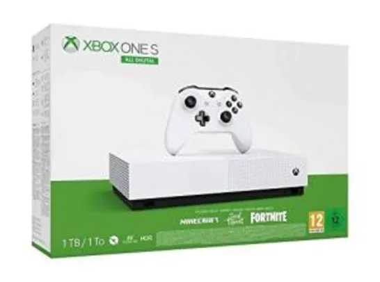 Console Microsoft Xbox One S 1TB All Digital Edition V2 | R$ 1800