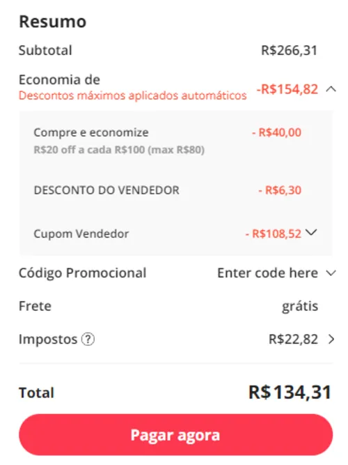 Imagem na descrição da promoção