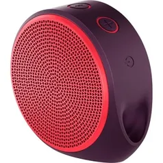 Mini Caixa De Som Wireless X100 Bluetooth Roxo e Vermelho - Logitech