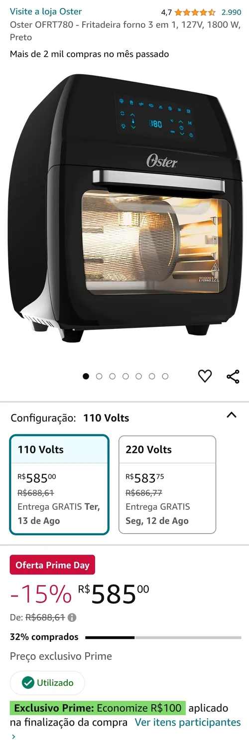 Imagem na descrição da promoção