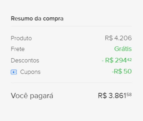 Imagem na descrição da promoção