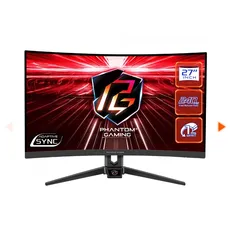 Monitor ASRock Phantom Gaming, 27 Pol, Curvo, VA, FHD, 1ms, 240Hz, HDR, PG27F15RS1A 