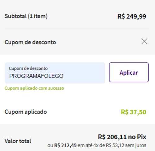 Imagem na descrição da promoção